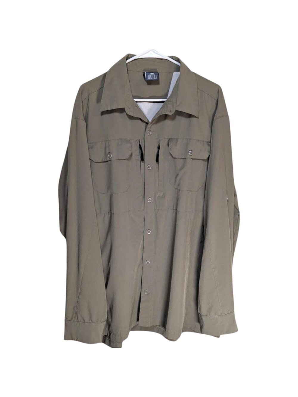 Little Donkey Andy Relaxed Fit XL Outdoor Fish Shirt Brown Gorpcore Vented 26x32